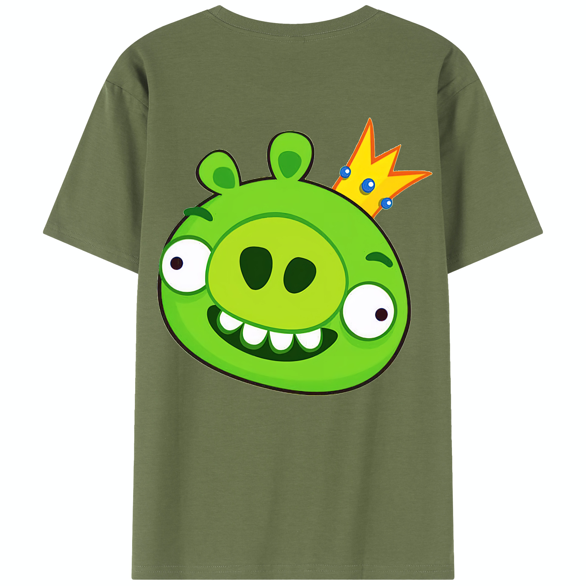 （画像用） Angry Birds アングリーバード 綿100％半袖Tシャツ（背面プリント）